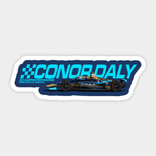 Conor Daly 2022 (light blue) Sticker